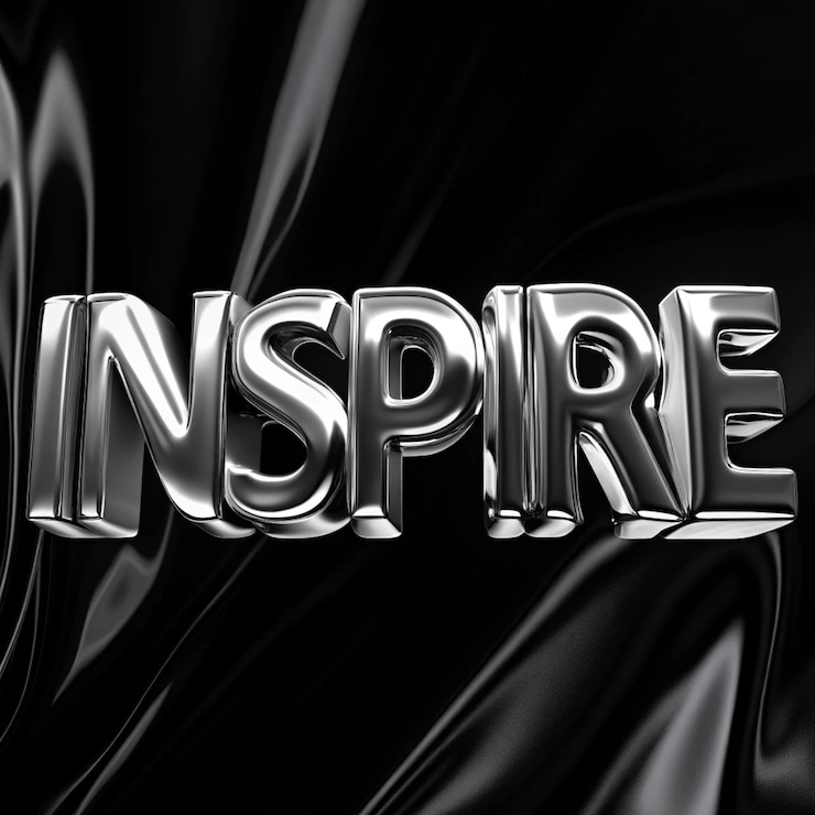 Foto inspira la grandeza la tipografía motivacional y edificante