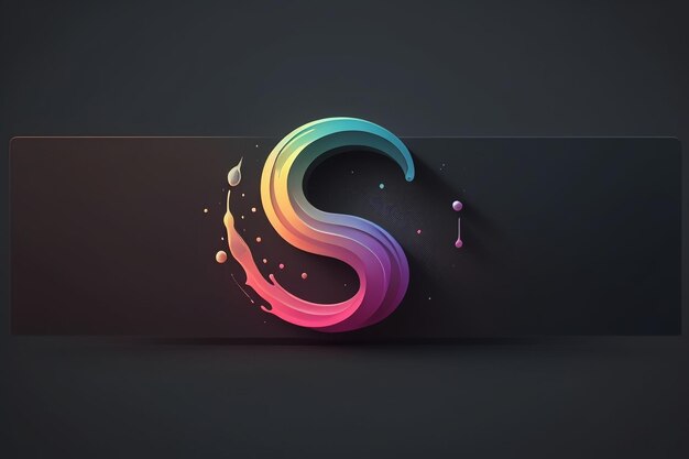 Inspiração de design de ícone criativo simples papel de parede fundo banner logotipo arte ilustração forma