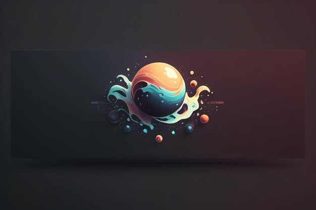 Inspiração de design de ícone criativo simples papel de parede fundo banner logotipo arte ilustração forma