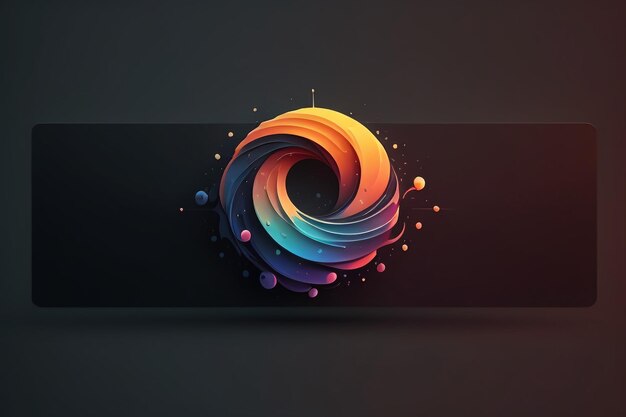 Inspiração de design de ícone criativo simples papel de parede fundo banner logotipo arte ilustração forma