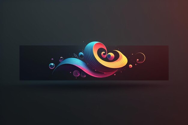 Inspiração de design de ícone criativo simples papel de parede fundo banner logotipo arte ilustração forma