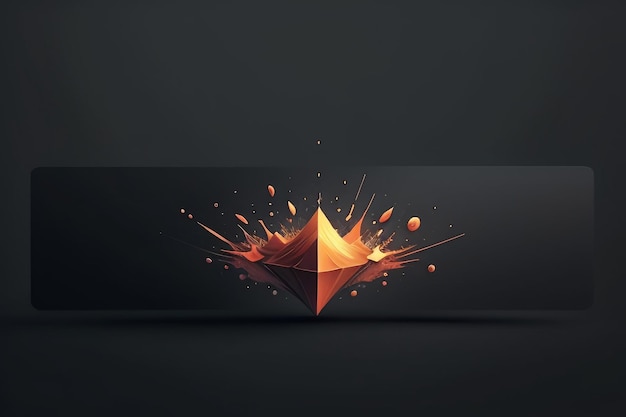 Inspiração de design de ícone criativo simples papel de parede fundo banner logotipo arte ilustração forma