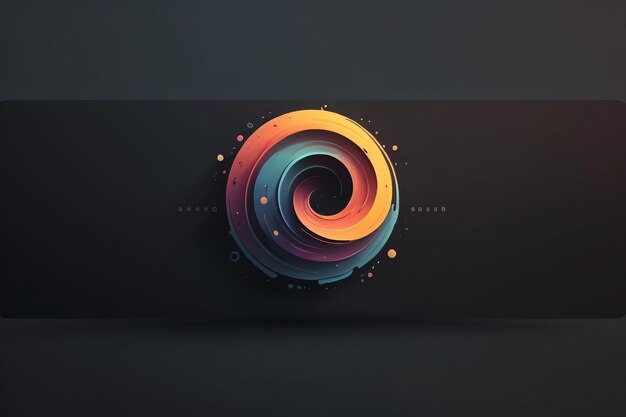 Inspiração de design de ícone criativo simples papel de parede fundo banner logotipo arte ilustração forma