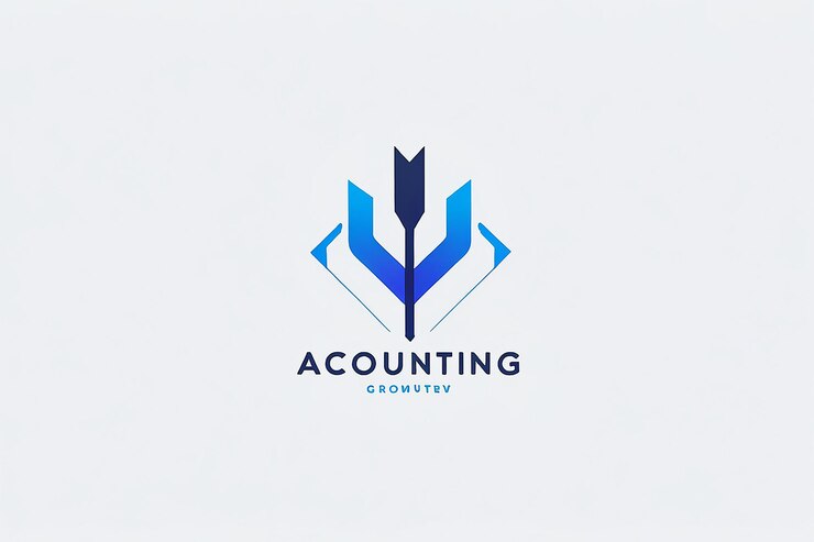 Foto inspiração para o design do logotipo grow blue arrow accounting