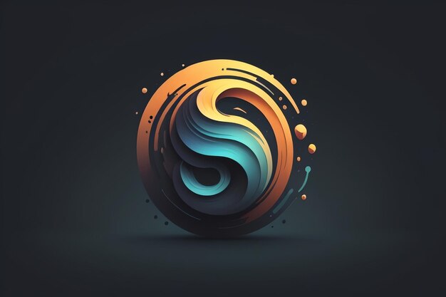 Inspiración de diseño de iconos creativo papel tapiz sencillo fondo banner logotipo arte ilustración forma