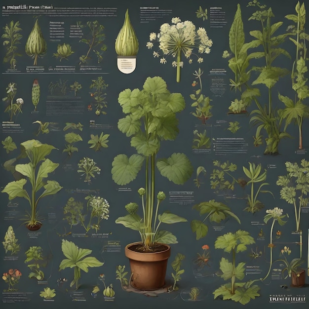 Foto inspiración para la infografía sobre la planta de pimpinella pruatjan