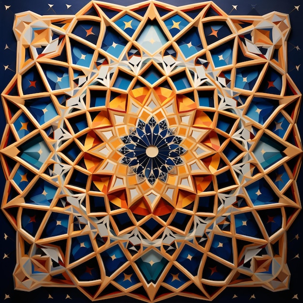 Inspiraciones geométricas diseños de fondo islámico