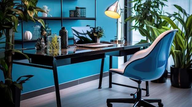 Foto inspirierende büroeinrichtung im modernen stil, generative ki aig 31