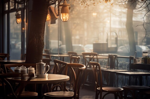 inspiriert vom Ambiente des Cafés