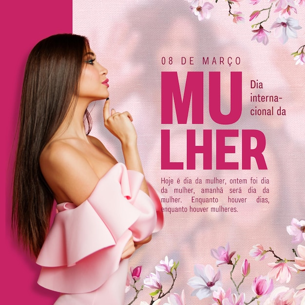 Instagram post dia da mulher delicado rosa y blanco 1