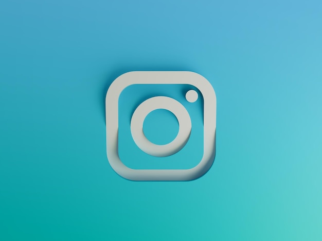 Instagram Social Media Simples Mínimo Moderno Gradiente Corporativo Ilustração 3D Fundo