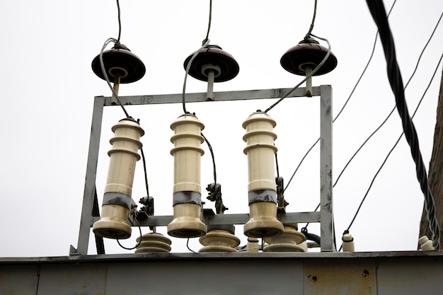 Instalación eléctrica de transformadores de alta tensión