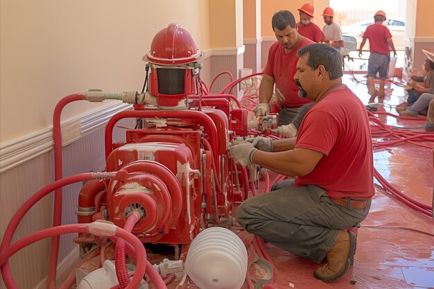 Instalación de la infraestructura de comunicaciones internas en el edificio de apartamentos Frame