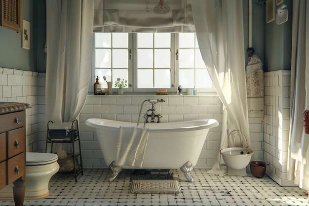 Instaladores de baño de inspiración vintage para un ambiente retro