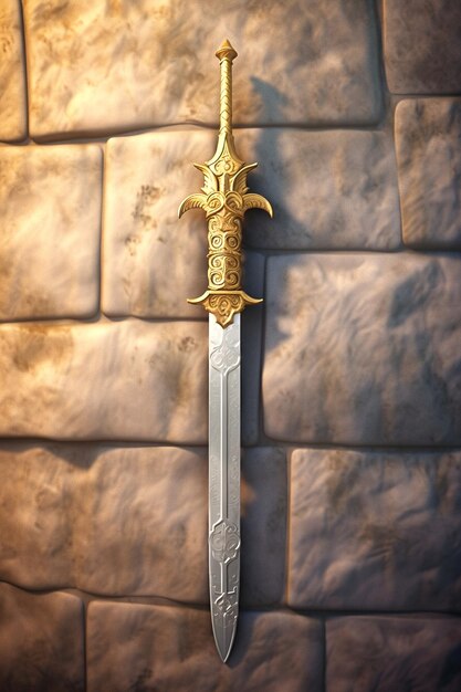 Foto instantâneo da espada
