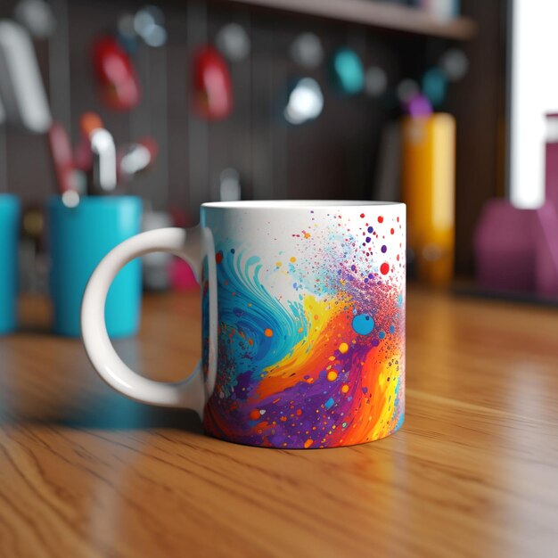 Foto instantâneo de caneca de café