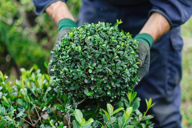 Foto instrucciones de jardinería paso a paso para el diseño de setos antes y después