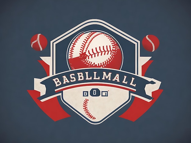 instrumento de béisbol y logotipo de béisball