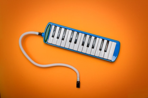 Instrumento de sopro com teclado la melodica