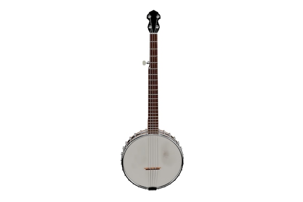 Instrumento musical banjo de renderizado 3d
