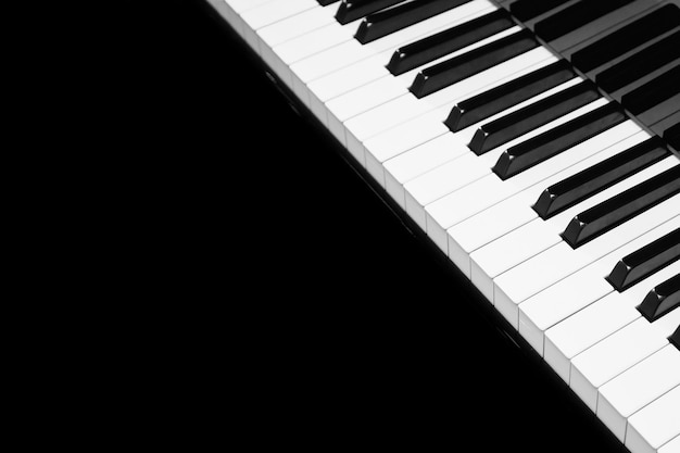 Instrumento musical de fundo de teclado de piano