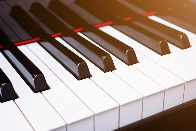 Instrumento musical de fundo do teclado de piano