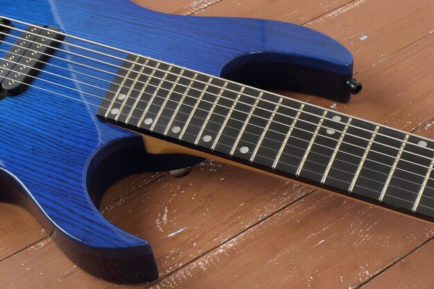 Instrumento musical Fragmento azul guitarra eléctrica solidbody