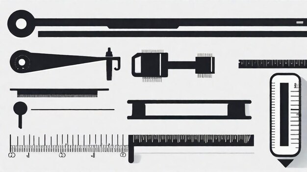 Foto instrumentos de medición precisos