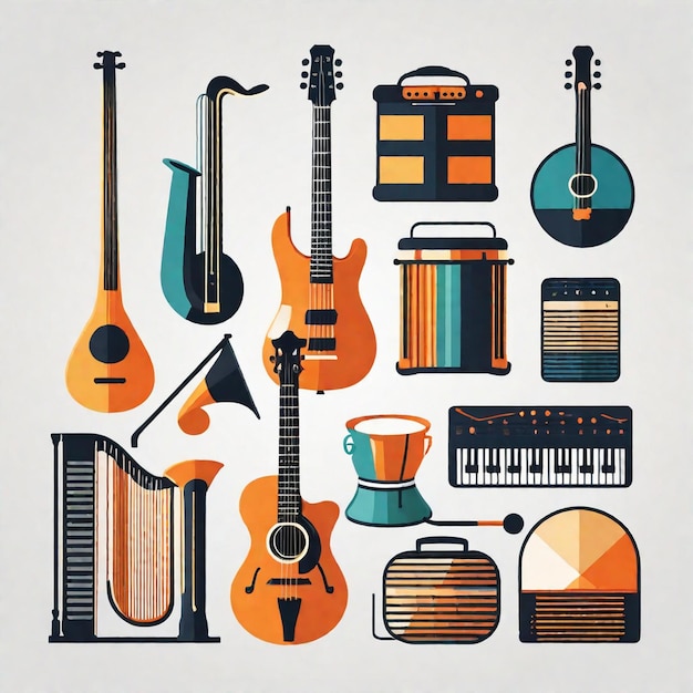 Foto instrumentos musicales melódicos