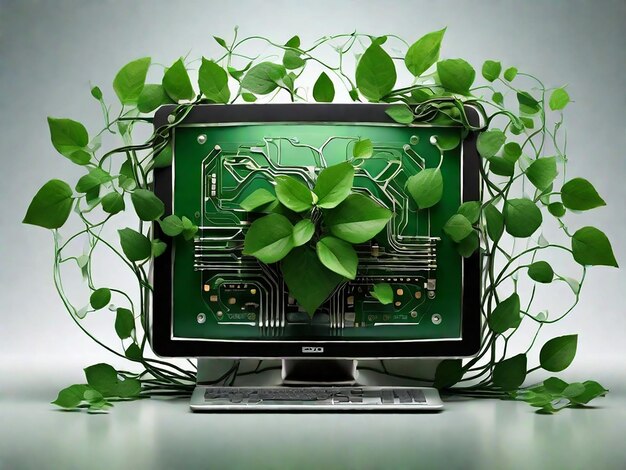 Foto integración de tecnologías ecológicas