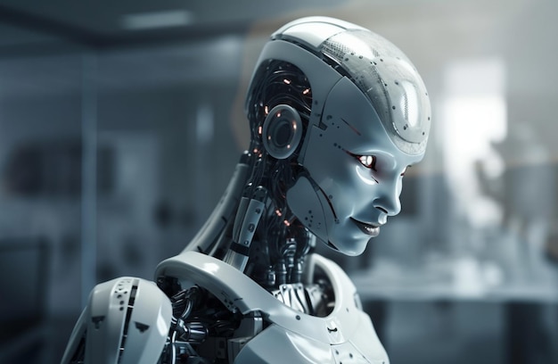 Inteligencia artificial AI robots revolución en el lugar de trabajo