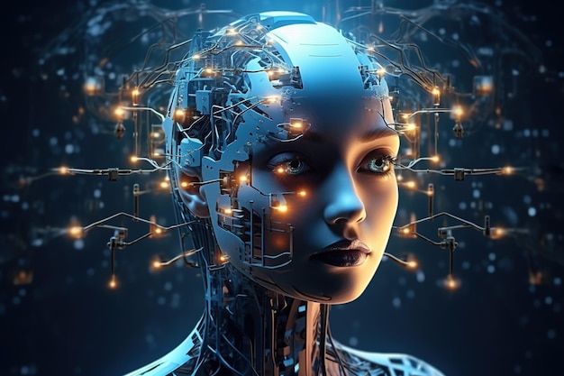 Inteligência artificial desenvolvimento de computador automatizado trabalho on-line assistente virtual chat tecnologias futuras dispositivos atômicos robôs programa software independente IA