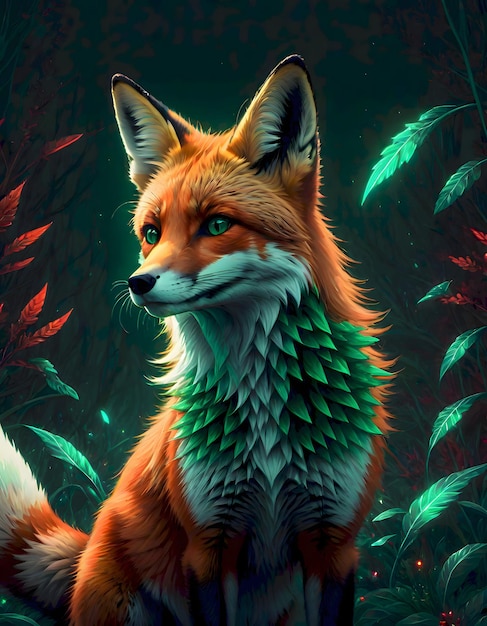 Inteligencia artificial generativa de personajes de Vibrant Fox