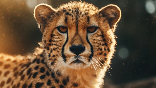 Foto inteligência artificial gerativa de cheetah