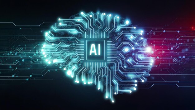 Foto inteligencia artificial nueva tecnología ciencia futurista abstracto cerebro humano ai tecnología cpu