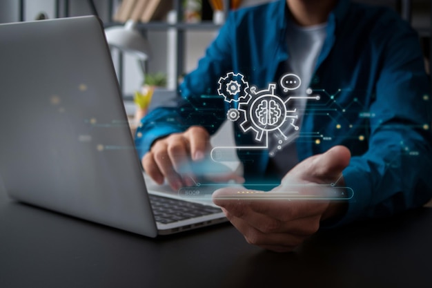 Inteligencia artificial pidiendo ayuda fondos automatizados grandes datos computación en la nube
