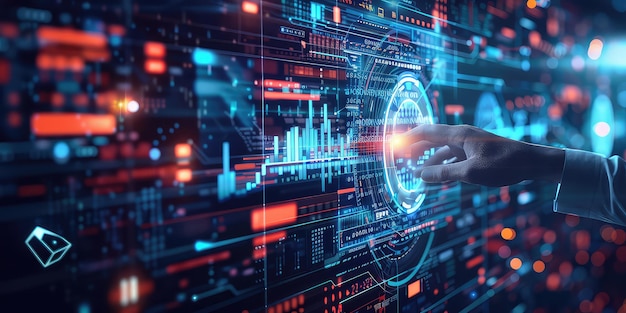 Intelligente Anwendungen in Aktion intelligente Automatisierung von Unternehmen, die die Verwendung von künstlichen