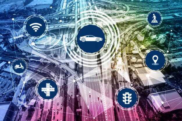 Intelligentes Verkehrstechnikkonzept für den zukünftigen Autoverkehr auf der Straße