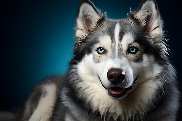 Inter Guardián Husky siberiano vigilando el reino nevado