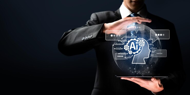 Foto interação humana com assistente virtual de inteligência artificial (faas)