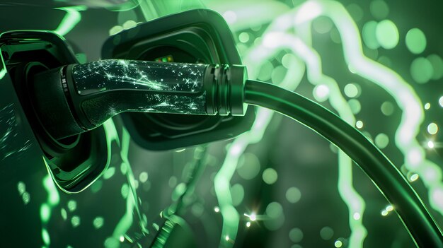 La interacción entre el cable de carga y el puerto de vehículos eléctricos: la energía verde genera energía limpia