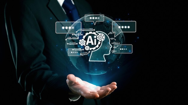 Interacción humana con la IA Inteligencia artificial Proceso cerebral generativo de la IA UUID