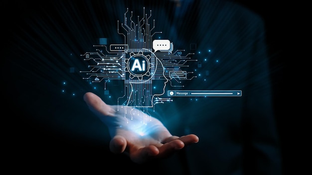 Interacción humana con la IA Inteligencia artificial Proceso cerebral generativo de la IA UUID