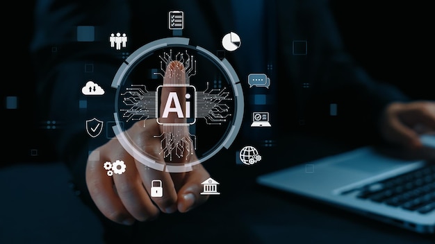 Interacción humana con la IA Inteligencia artificial Proceso cerebral generativo de la IA UUID