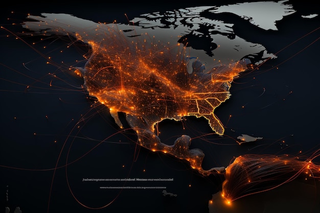 Foto interaktive karten zur veranschaulichung der globalen auswirkungen an 00386 03
