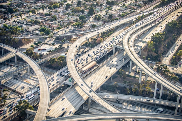 Intercambio, bucles y carreteras