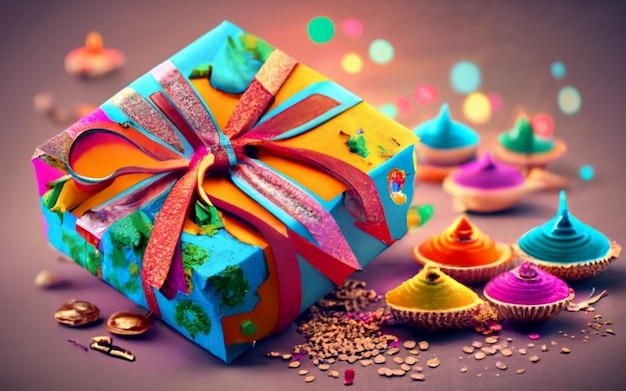 Intercambio de regalos en Diwali Intercambio de dulces en Diwali Imágenes del Festival de Diwali Regalos de Diwali