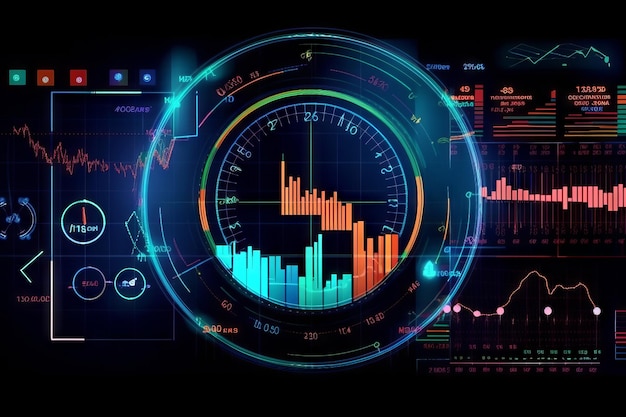 Interface de castiçal estilo futurista design moderno