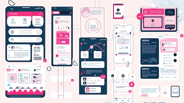 La interfaz de experiencia del usuario (UX) hace hincapié en la importancia de la arquitectura de la información (IA) y el diseño de la interacción.