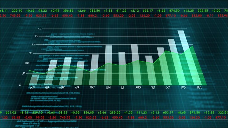 Foto interfaz hud de tecnología de ciencia analítica de big data de pantalla de computadora futurista